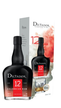 Dictador 12YO 0,7l 40%  2020 + Glas