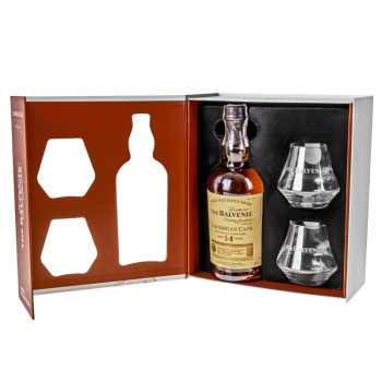 Balvenie Malt 14Y Caribbean Cask 0,7l 43% +2 Glasses Geschenkbox - 2