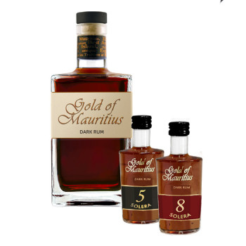 Gold of Mauritius Rum 0,7 l 40% + 5Y 0,05 l + 8Y 0,05 l Geschenkbox - 2