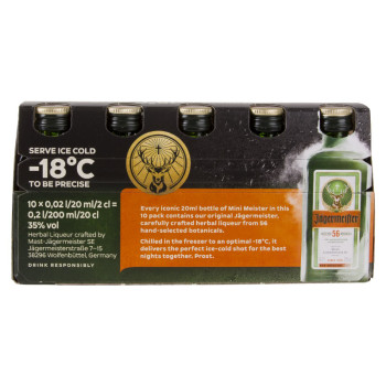 Jägermeister Mini Meister 10 x 0.02L 35% Geschenkbox - 2