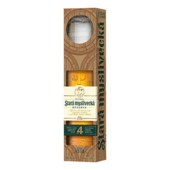 Stará žitná myslivecká RESERVE 0,7L 40% +Glass - Geschenkbox