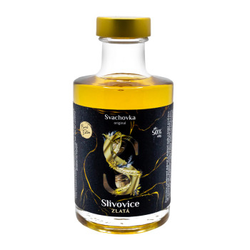 Svachovka Pflaume Gold 0,5l 50%