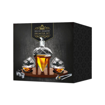 MIKAMAX Deluxe Diamond Decanter set