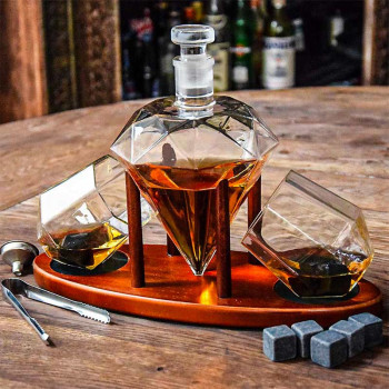 MIKAMAX Deluxe Diamond Decanter set - 3