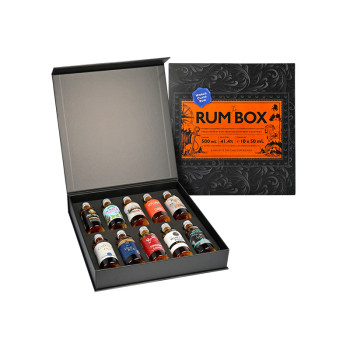 The Rum Box Blue Edition 41,4% 10 x 50 ml - 2