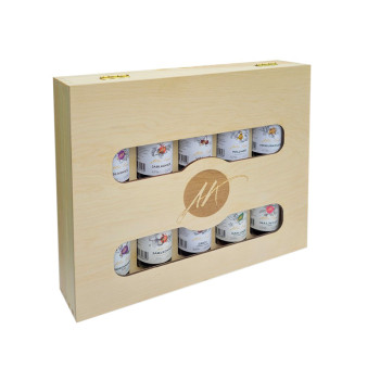 Anton Kaapl 10 x 0,05 l 37,6% Holzgeschenkpackung - 2